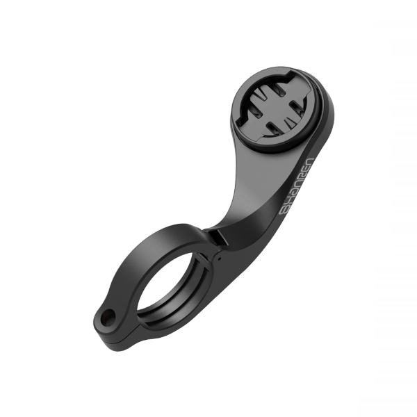 CENTRAL MOUNT HANDLEBAR BRACKET for gps - compatible with Garmin Edge and Shanren Miles, black - compatible with Garmin Edge and Shanren Miles, black