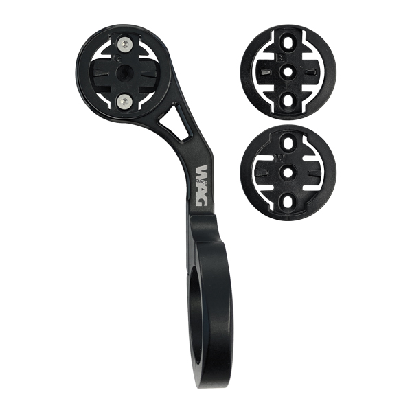 Wag SUPPORTO ciclocomputer manubrio - compatibile Garmin/Bryton/Wahoo, nero - compatibile Garmin/Bryton/Wahoo, nero