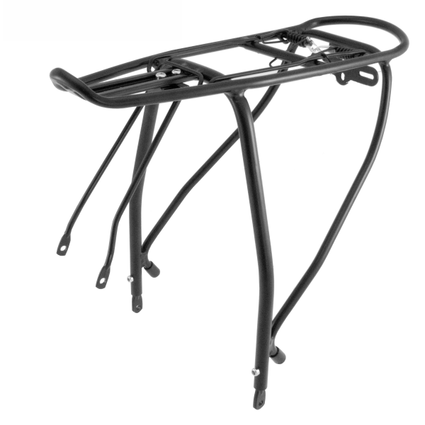 Easy Portapacchi regolabile posteriore alluminio DISC 26"-28" - nero - nero