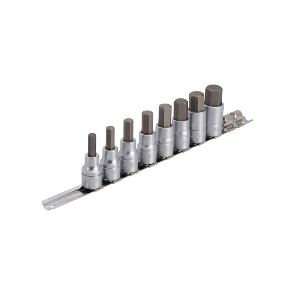 Unior Set bit esagonali 192HHXP6 con bussola 1/2 su binario - 8-19 mm - 8-19 mm