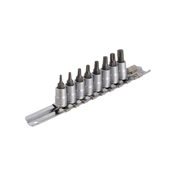 Unior Set bit Torx 187HTXP8 con bussola 1/2 su binario - T8-T40 - T8-T40
