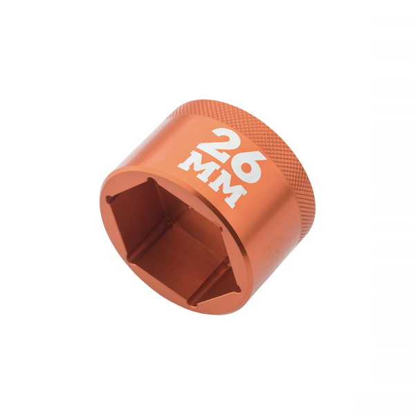 Fork topcap socket drive 26 mm, size 3/8"""