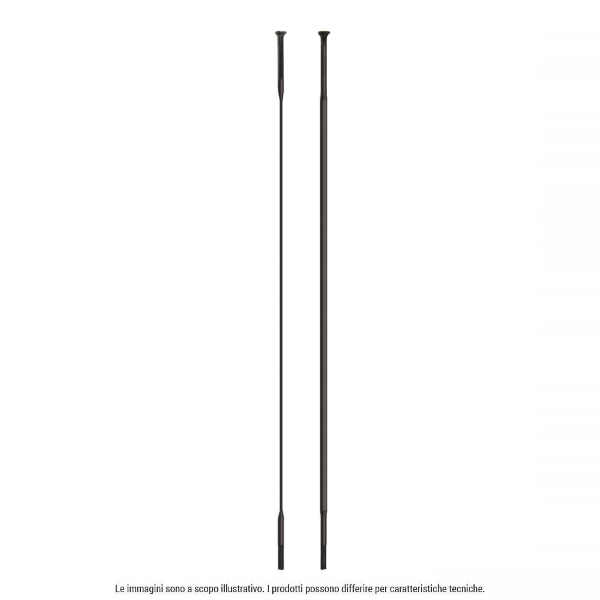 RAGGIO CX-RAY INOX testa I-Dritta - 280 mm, nero, confezione 4 pezzi - 280 mm, nero, confezione 4 pezzi