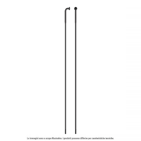 RAGGIO LEADER INOX testa J-Bend - 298 mm, nero, confezione 100 pezzi - 298 mm, nero, confezione 100 pezzi