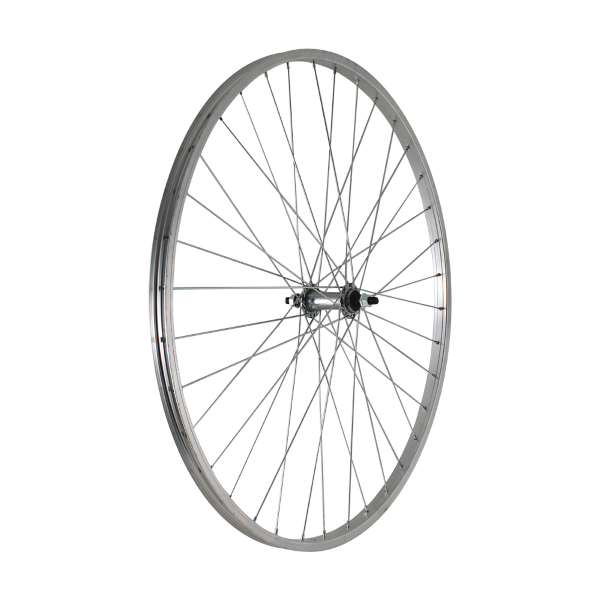 Ruota anteriore SPORT 28x5/8 - Perno 3/8, sfere, mozzo acciaio, cerchio alluminio - Perno 3/8, sfere, mozzo acciaio, cerchio alluminio