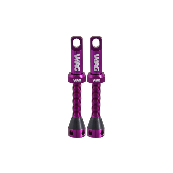 Coppia valvola tubeless alluminio - 44mm, viola - 44mm, viola