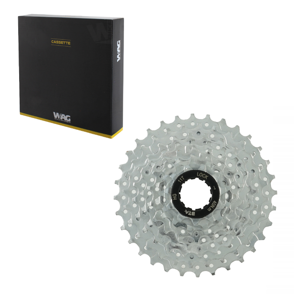 WAG Bike Cassette 7V 11 28 dientes plata SH11 11 28